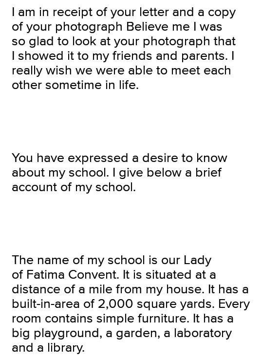 Write a letter to your penpal telling him/her why you like your school​-example-1