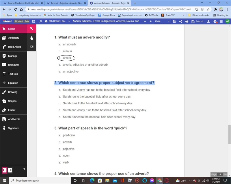 I need help with question 2 AND 3-example-1