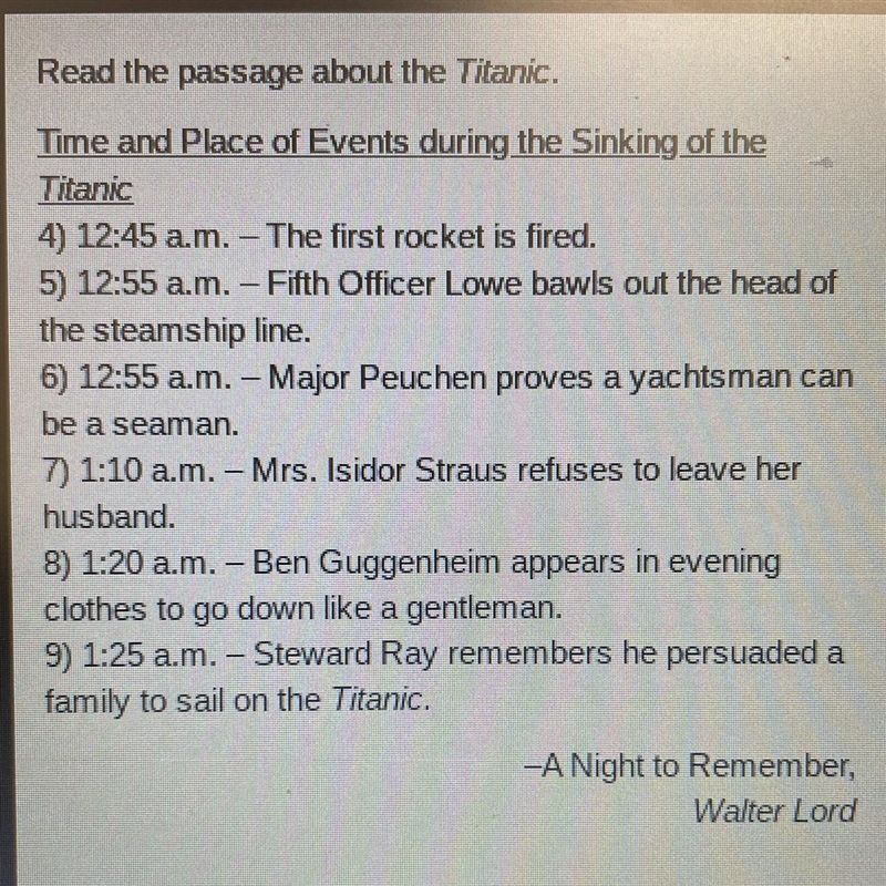 What organizational pattern does this passage follow? A. Description B. Chronological-example-1