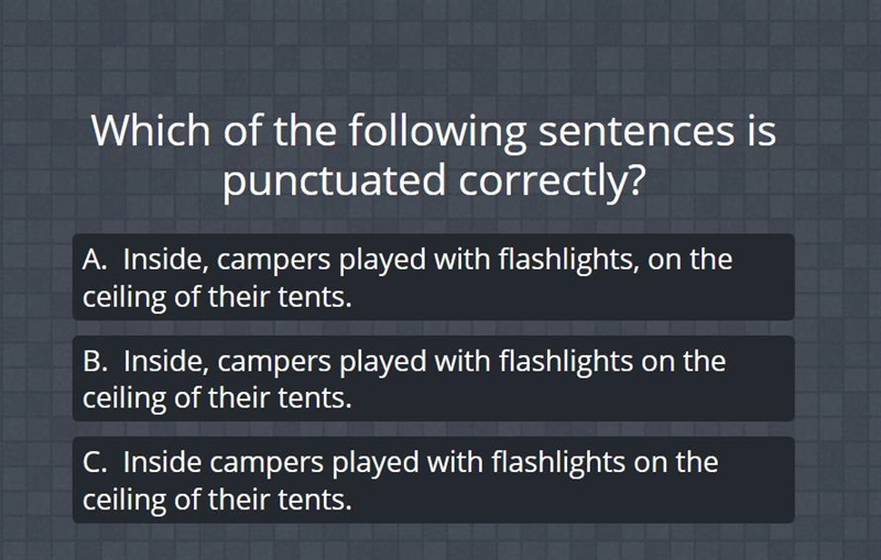 Which of the following sentences is punctuated correctly?-example-1