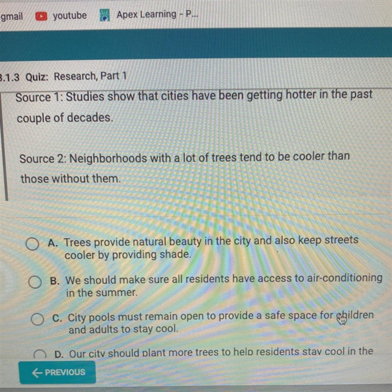 Which statement best synthesis the information from these two sources ? since it’s-example-1