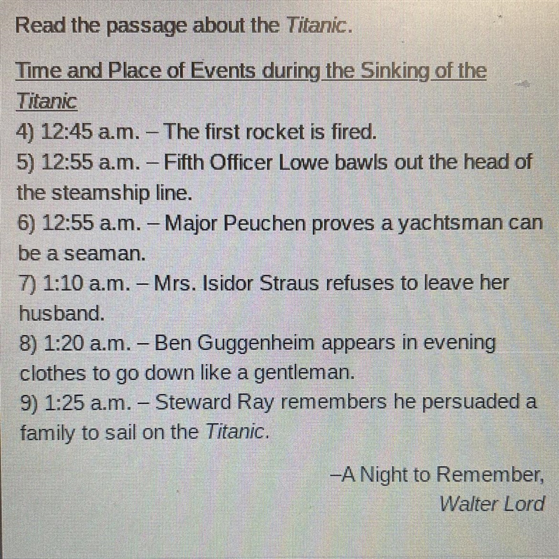 What organizational pattern does this passage follow? A. Description B. Chronological-example-1