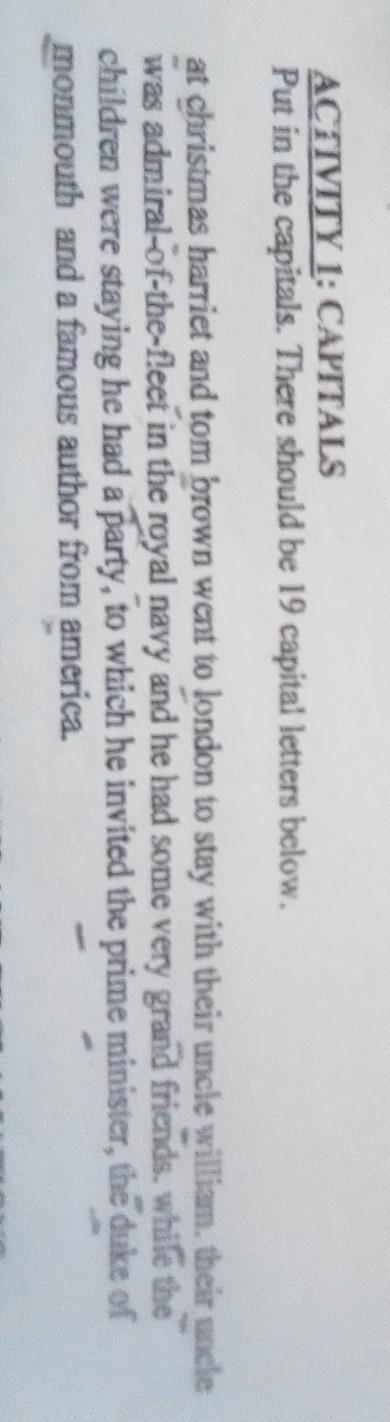 Put in capital letters. There should be 19 capital letters.​-example-1