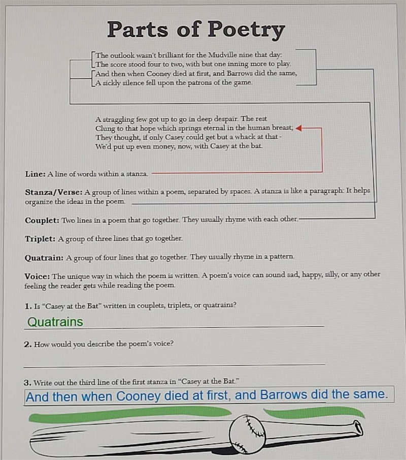 I need help with number 2. ASAP! 2. How would you describe the poem’s voice? ​-example-1