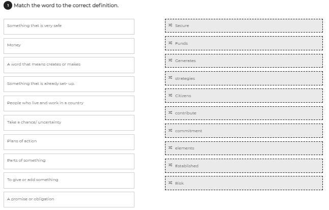 English are the words i matched together correct?? pls check!-example-1