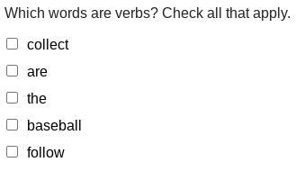 Identifying Verbs ........-example-1