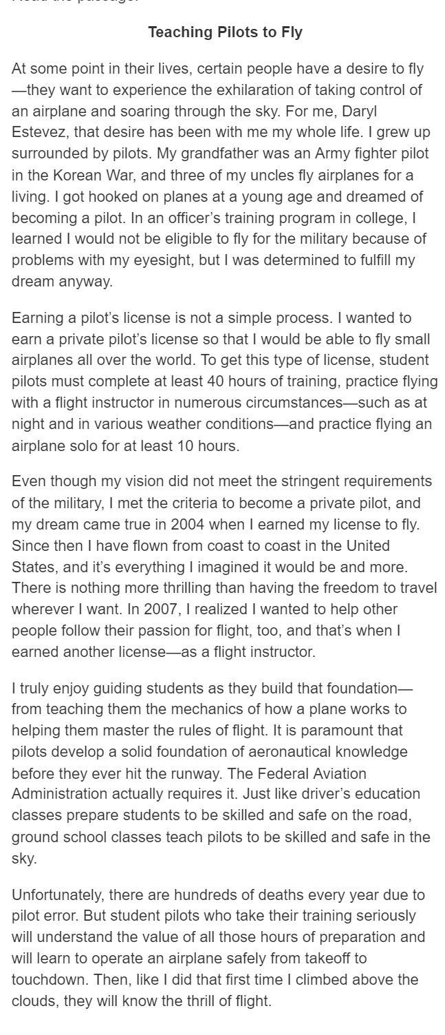 How does Paragraph 2 support the author's claim that getting a private pilot's license-example-1