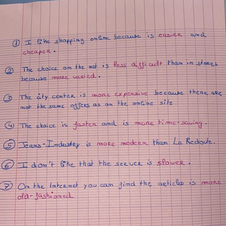 I'm French, I did the exercise but I don't know if it's right Use the comparative-example-1