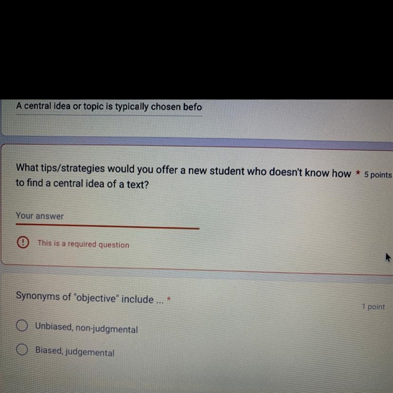 What tips/strategies would you offer a new student who doesn't know how to find a-example-1