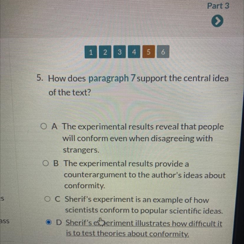 5. How does paragraph 7 support the central idea of the text?-example-1