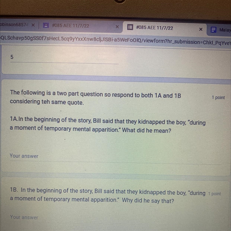 I really need help with these two questions for The story called the ransom of red-example-1