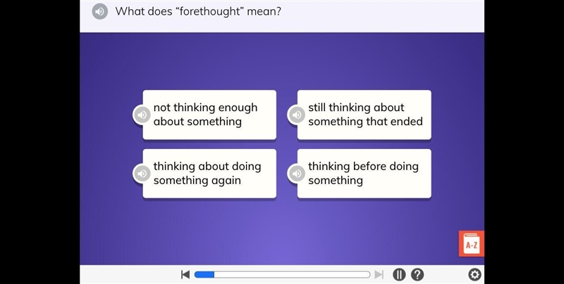 What does forethought mean?-example-1