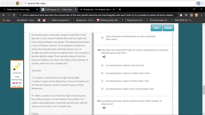 which statement best describes the central idea of the text a(math elements are interchangeable-example-2