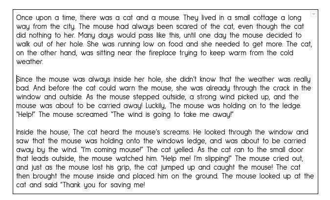 I need help with this ASAP! i don't know what to put after this part of my story! The-example-1