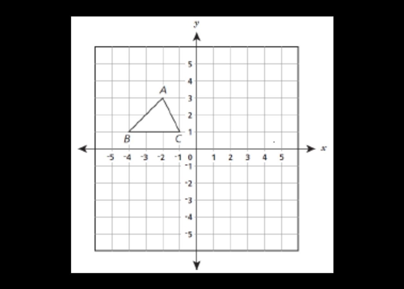 Triangle ABC is translated 5 units right and reflected over the x-axis. Use the drawing-example-1