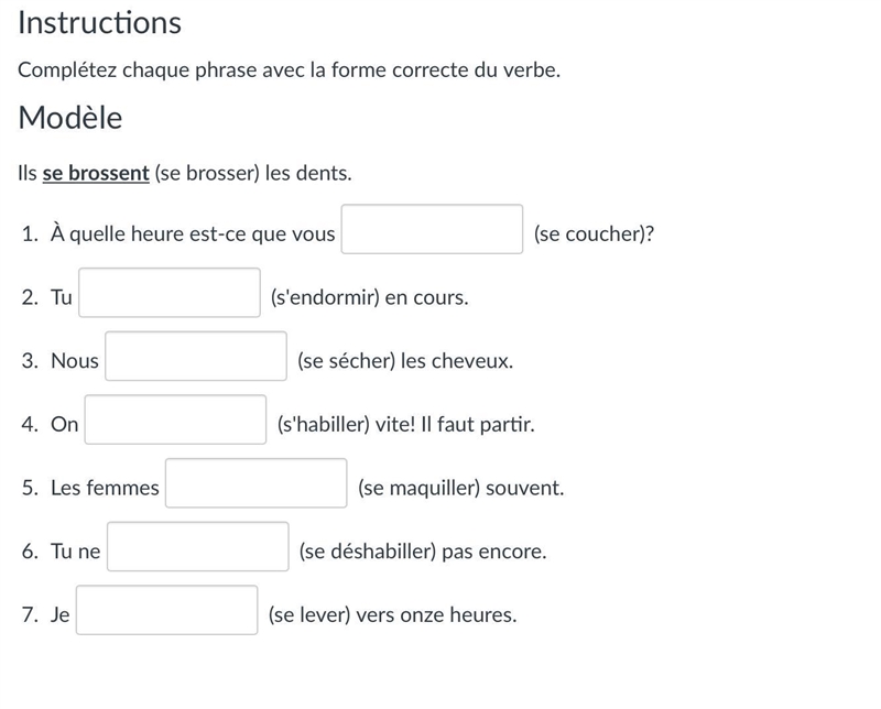 Please help me fill in these French questions!!-example-1