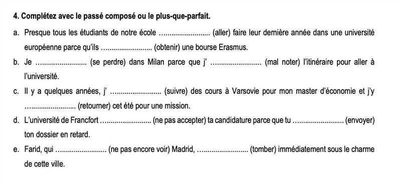 Please help T-T ( passé compose et plus-que-parfait )-example-1