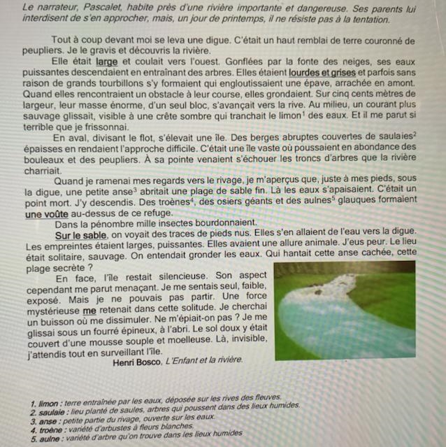 1- a) Où le narrateur se trouve-t-il exactement au début de ce passage ? b) Ce lieu-example-1