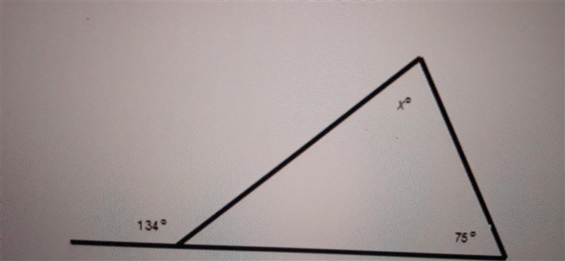 Find the value of x ○75 ○ 69 ○ 59 ○49-example-1