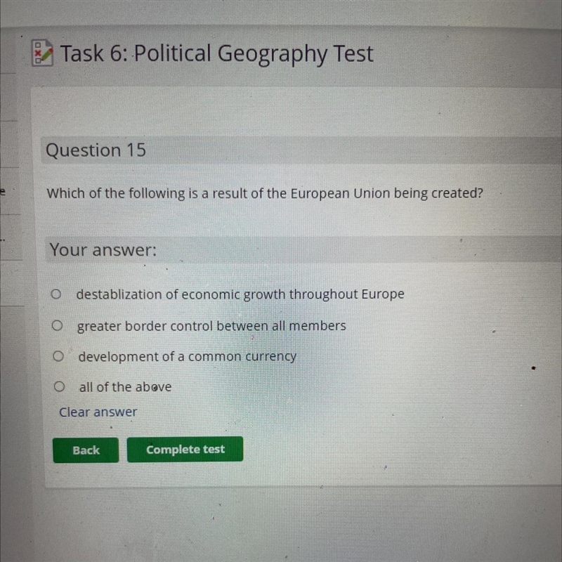 Which of the following is a result of the European Union being created? Your answer-example-1