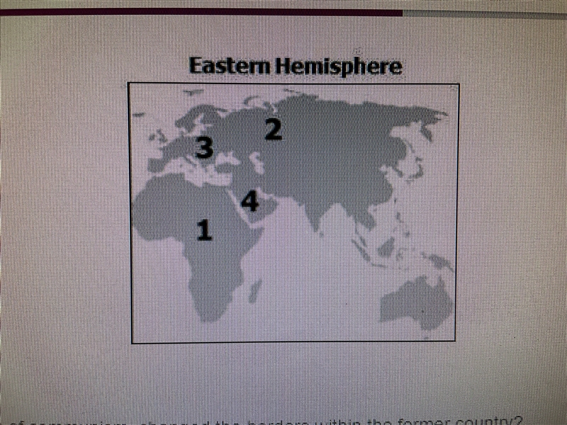 Which number represents the area on the map in which the collapse of communism changed-example-1