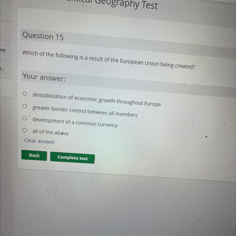 Which of the following is a result of the European Union being created? Your answer-example-1