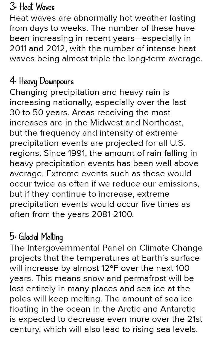 What are long term effects that global warming can have-example-2