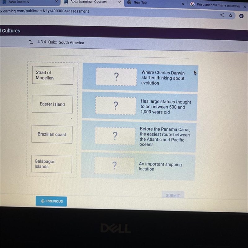 Match the landmark in column 1 with its short description in column 2.-example-1