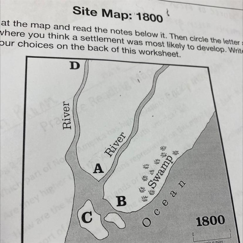 Where would a settlement most likely develop-example-1