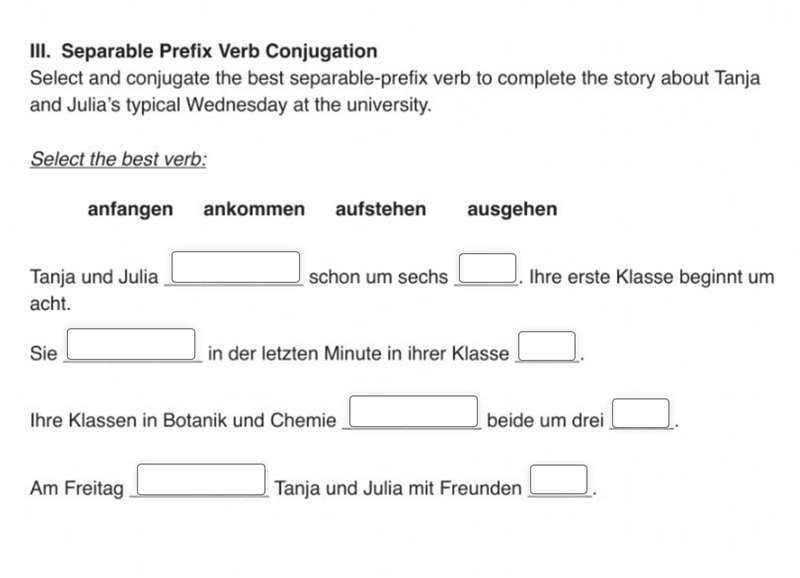 German grammar, practice-example-1