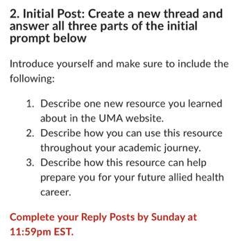 Describe one new resource you learned about in the uma website-example-1