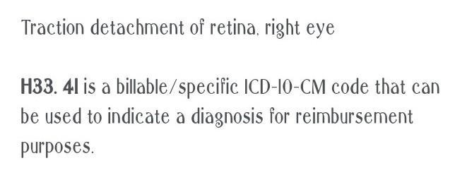 #48 Choose the correct code assignment for the following scenario: Traction detachment-example-1