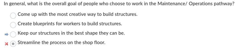 10 In general, what is the overall goal of people who choose to work in the Maintenance-example-1