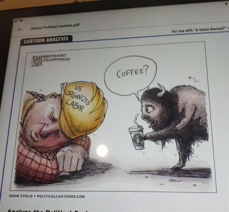 GUYS PLEASE!!! What do you think the cartoonist is trying to say about the possibility-example-1