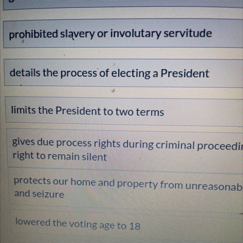 Which amendment details the process of electing a president-example-1