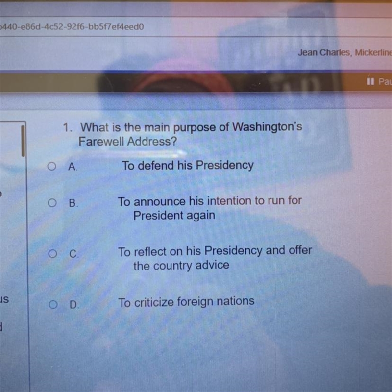 What is the main purpose of Washington's-example-1