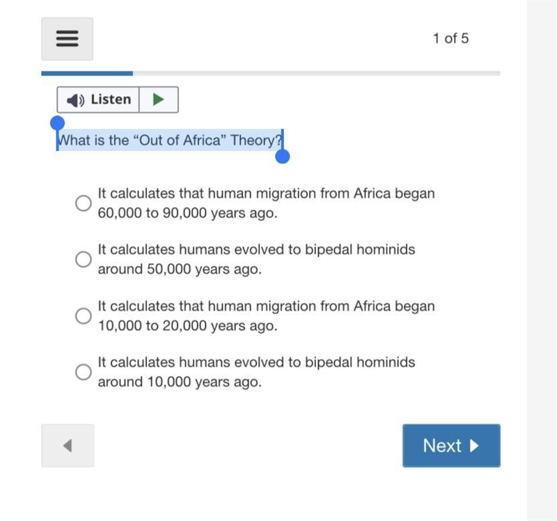 What is the “Out of Africa” Theory?-example-1