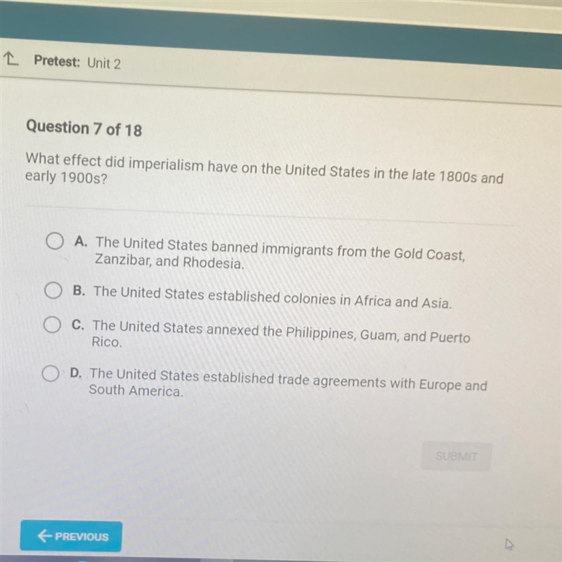 What did imperialism have om the united states in the late 1800s and early 1900s-example-1