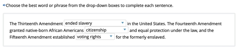 ? Question *Choose the best word or phrase from the drop-down boxes to complete each-example-1