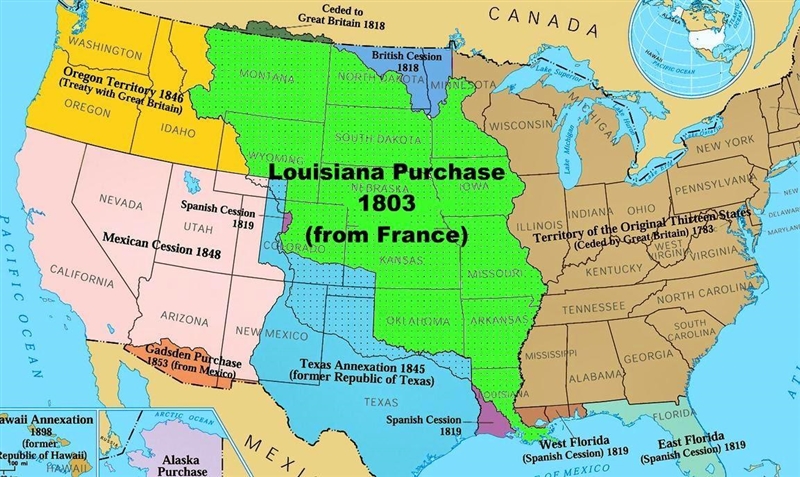 How did the Louisiana purchase change the united states-example-1