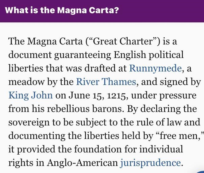 What does Magna Carta mean?-example-1