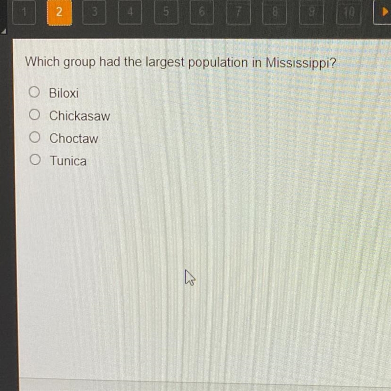 Which group had the largest population in Mississippi?-example-1