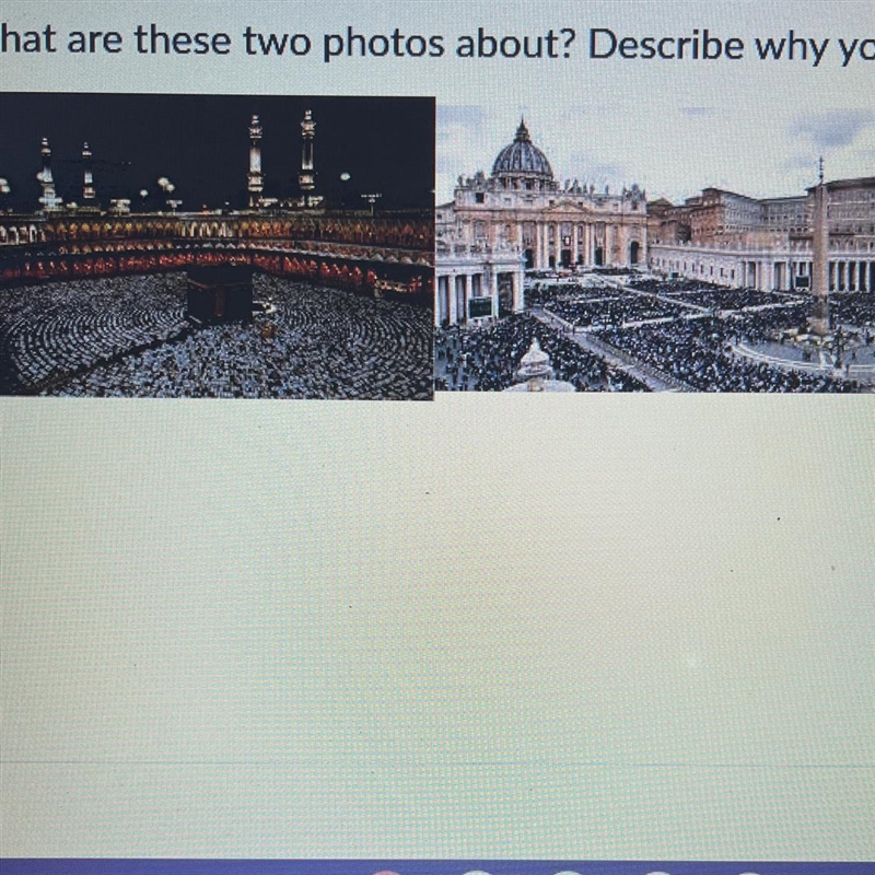 What are these two photos about why are there so many people-example-1