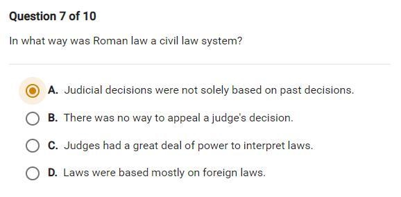 In what way was roman law a civil law system?-example-1