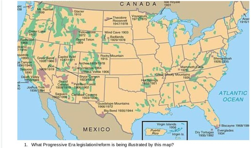 Help! What Progressive Era legislation/reform is being illustrated by this map?-example-1