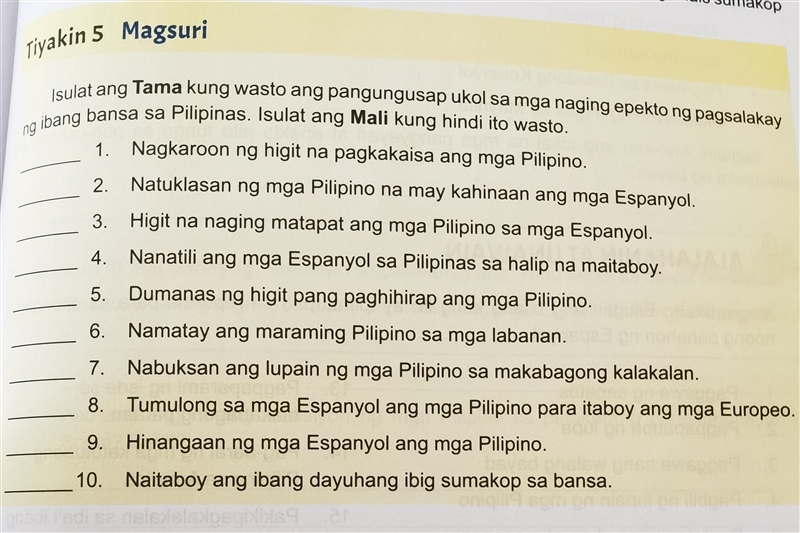 Isulat tama o mali,can someone help me please-example-1