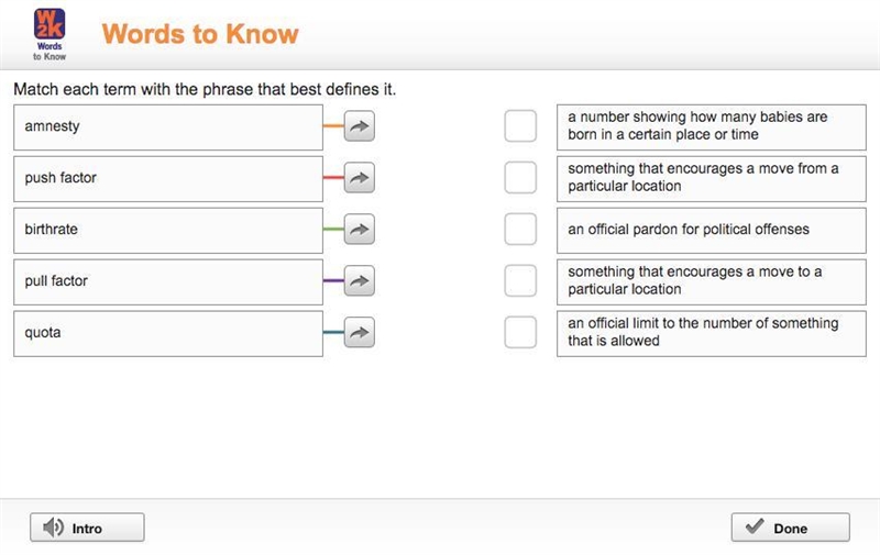 Match each term with the correct phrase that defines it-example-1