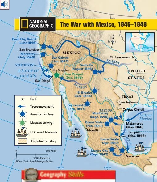 Please Help Me: 1. Explain the three parts of Polk's strategy and how they were accomplished-example-1