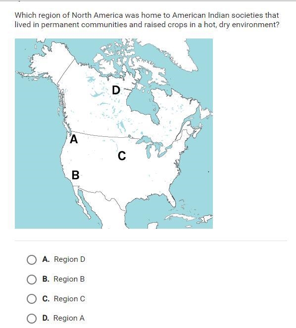 Which region of North America was home to American Indian societies that lived in-example-1