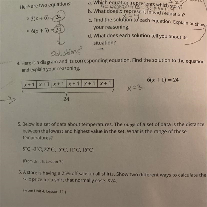 Here is a diagram and its corresponding equation. Find the solution to the equation-example-1